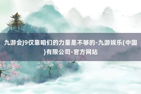 九游会J9仅靠咱们的力量是不够的-九游娱乐(中国)有限公司-官方网站